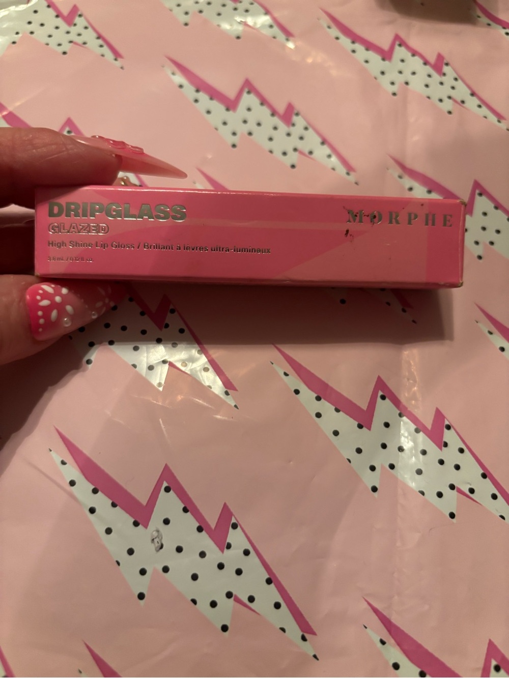 Morphe Dripglass Glazed High Shine Lip Gloss - Pink Packaging